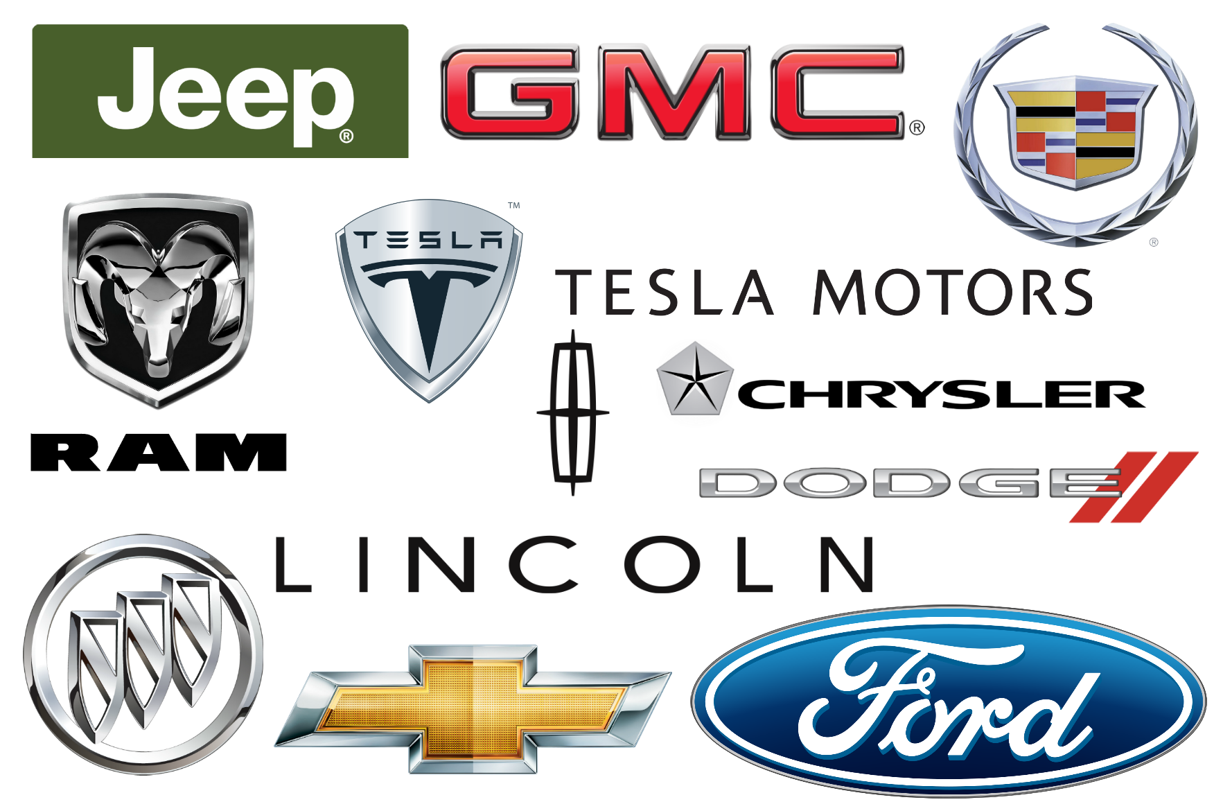 American Automobile Manufacturer Logos