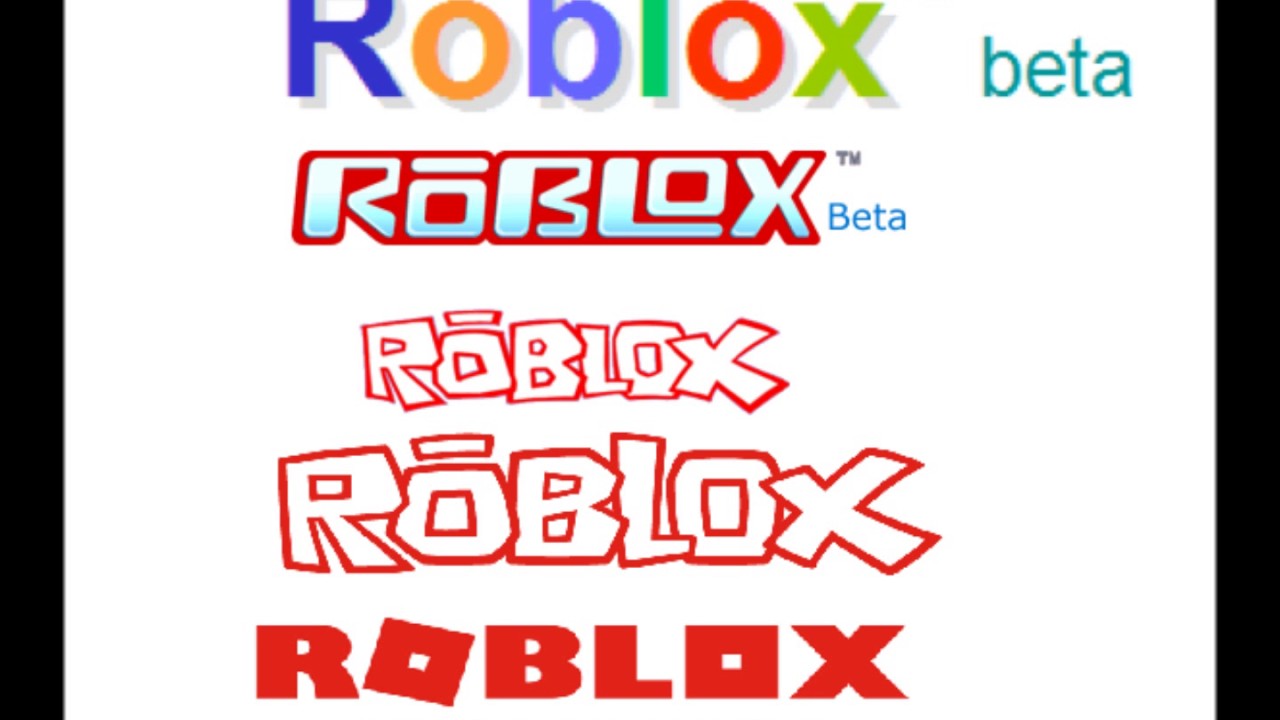 First Roblox Logos - roblox evolution 2004 2016 youtube