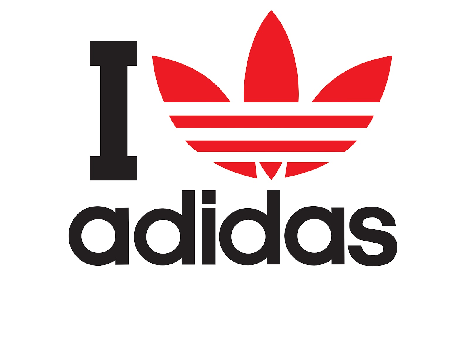 Red adidas Logos