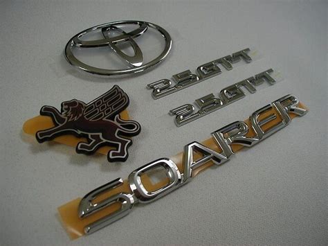 91, 00 JDM Toyota Soarer Chrome Emblem Set for Lexus SC. 