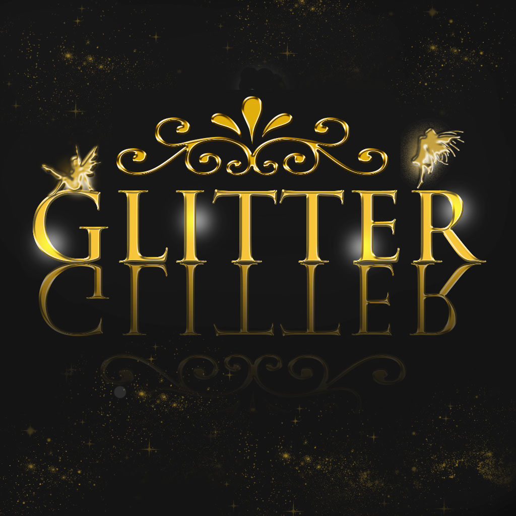 Glitter Background Logo