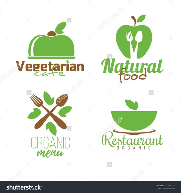 Vegetarian restaurant Logos