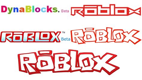 Evolution of roblox Logos
