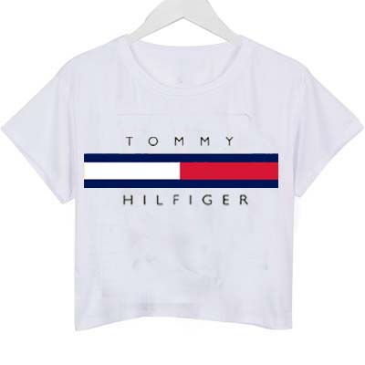 tommy hilfiger t shirt women's logo white