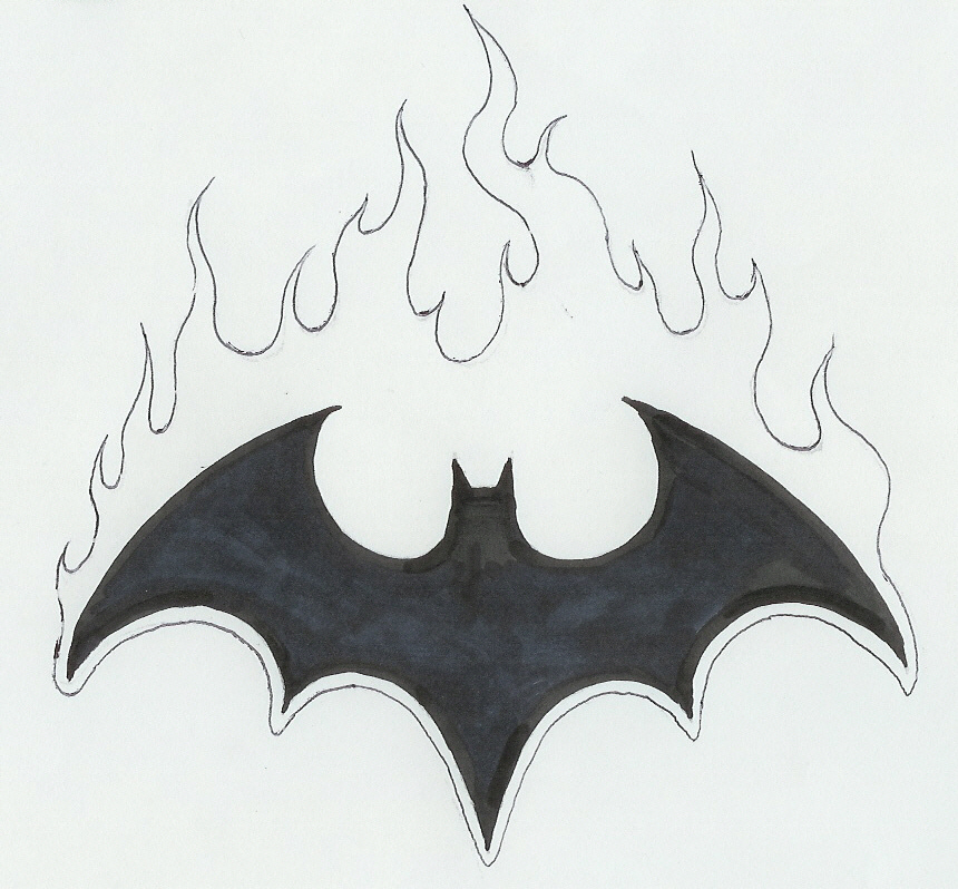 Batman drawing Logos
