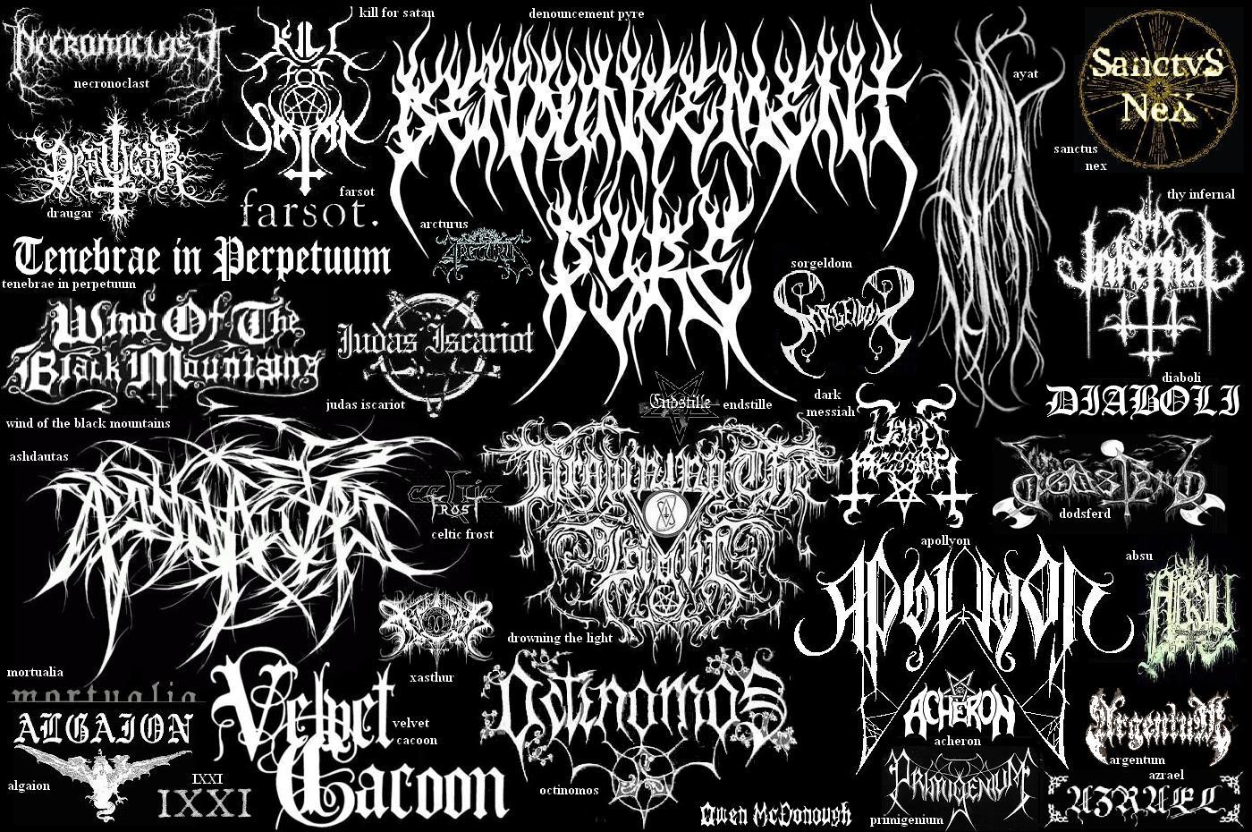 Metal Band Name Logos