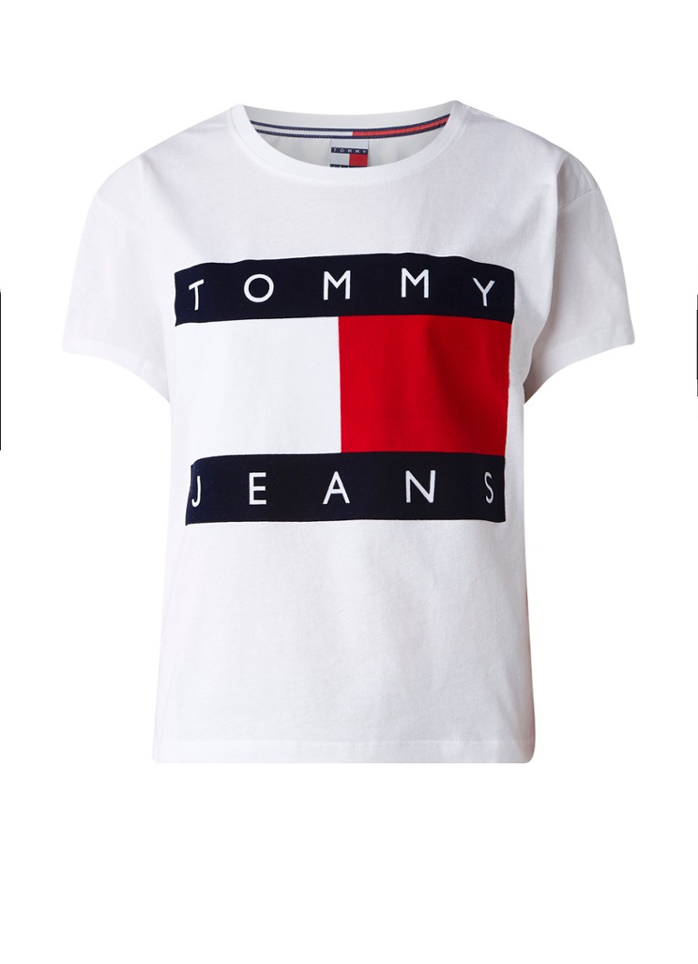 yellow and red tommy hilfiger shirt