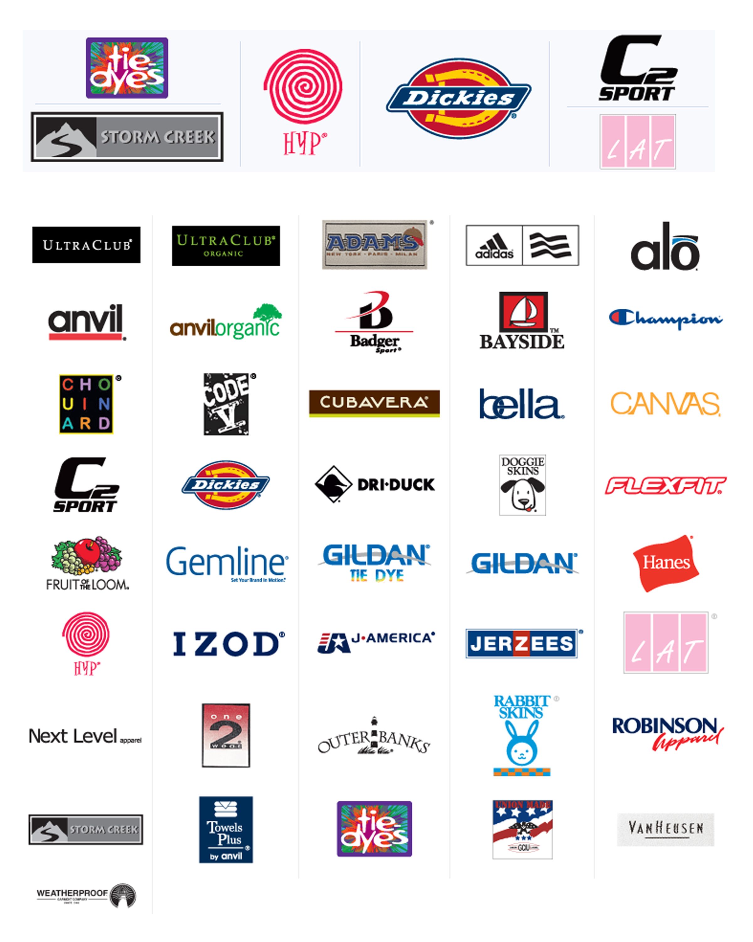 Buy Shirt Brand Logos With Names In Stock