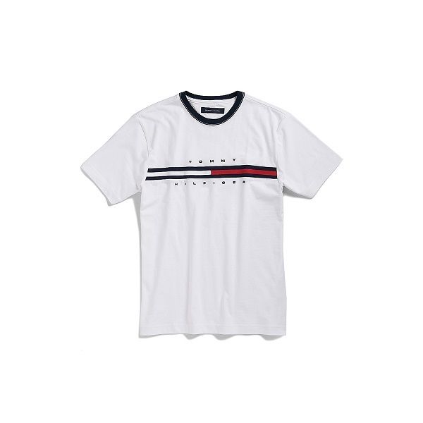 tommy hilfiger white shirt with logo