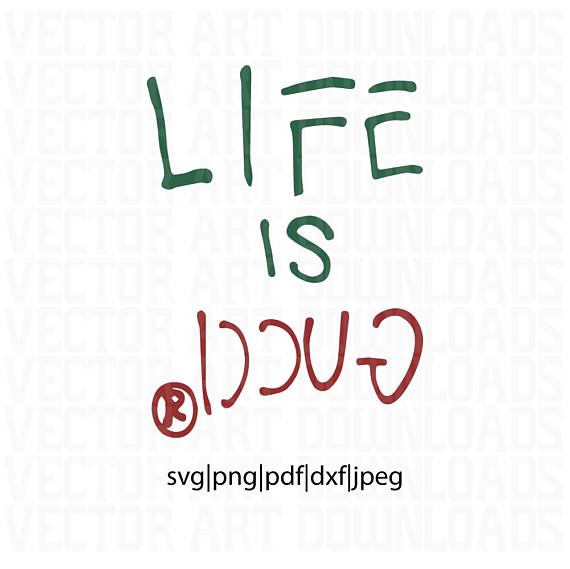 life is gucci logo