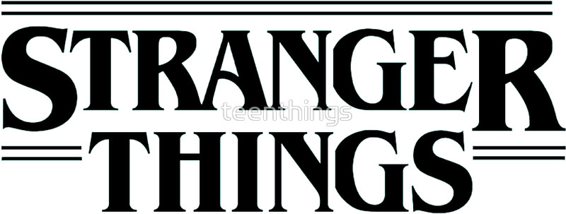 Vector Stranger Things Logo Black And White
