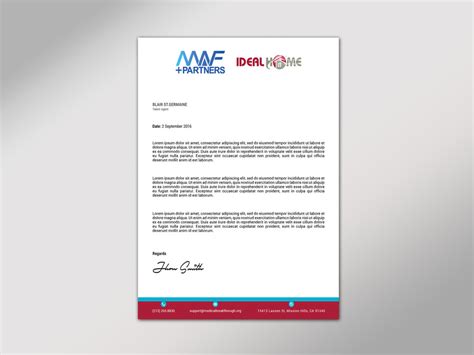 Letterhead with two Logos